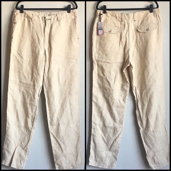 NWT Tommy Bahama Summerland Keys Linen Pants 35x34 - Picture 4 of 7